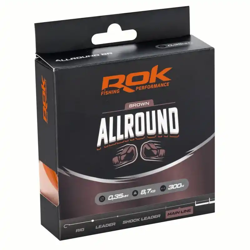 Haute Qualité ROK ALLROUND MONOFILAMENT Ø0.35 – BROWN ROK FISHING PERFORMANCE
