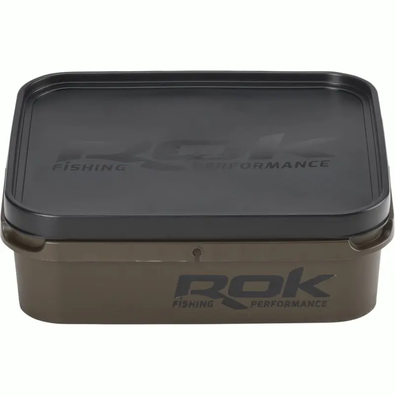 Produit De Marque 6L GREENISH BROWN SQUARE BOX XL / BOITE CARREE 6L XL MARRON VERT (AVEC ROK FISHING PERFORMANCE