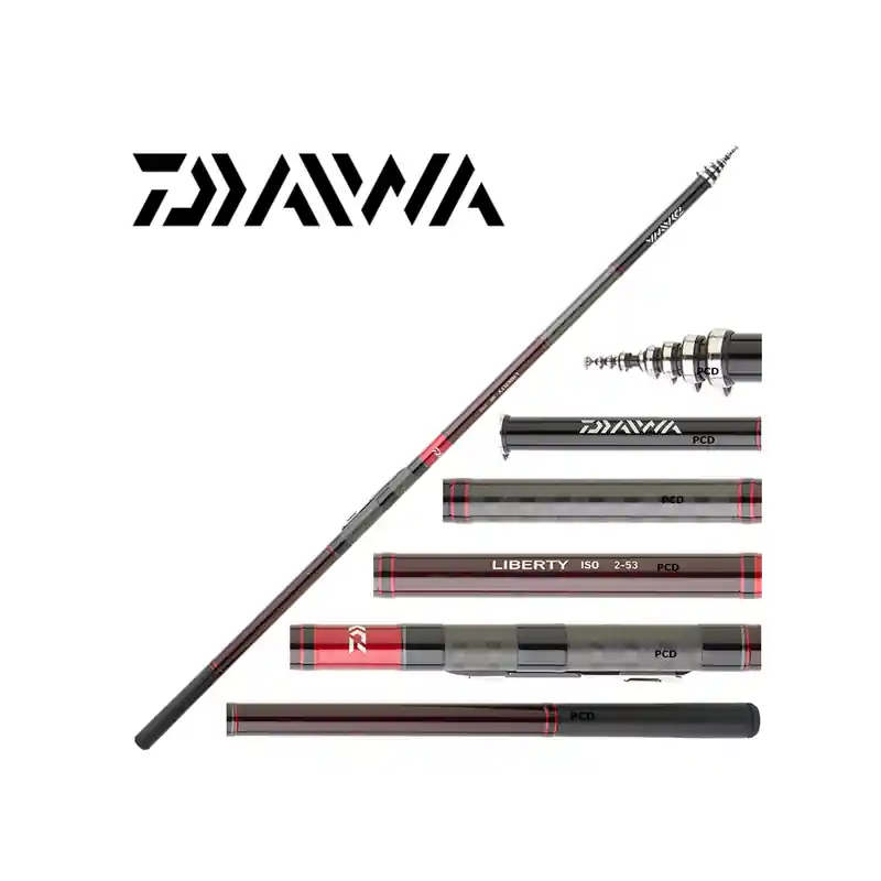 Top Vente CANNE TELESOPIQUE DAIWA LIBERTY ISO 5M30 5-25G