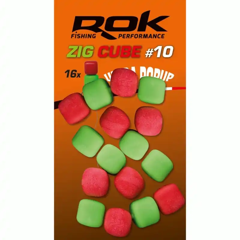 ZIG CUBE MIX _10 – RED + GREEN ROK FISHING PERFORMANCE Dernier Modèle