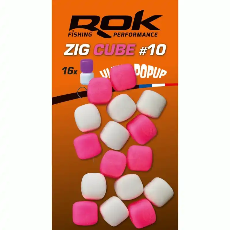 ZIG CUBE MIX _10 – PINK + WHITE ROK FISHING PERFORMANCE Remise