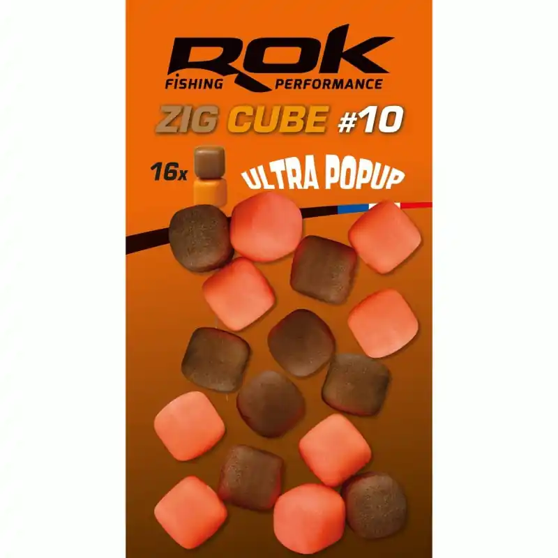 ZIG CUBE MIX _10 – BROWN + ORANGE ROK FISHING PERFORMANCE Prix Promo
