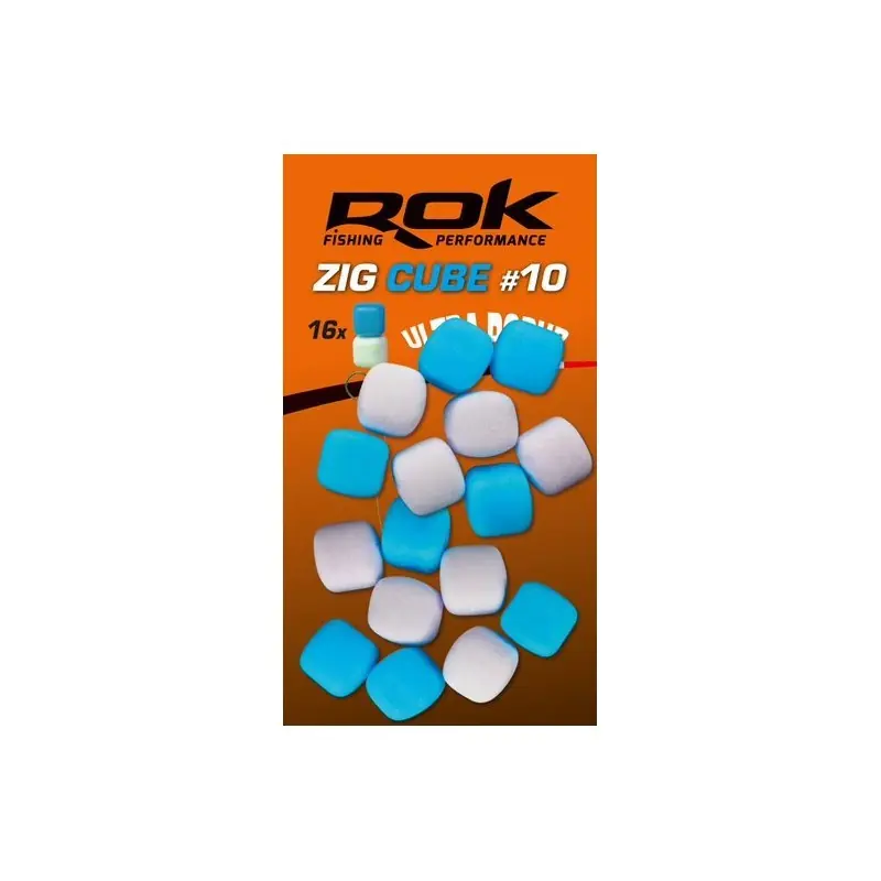 ZIG CUBE MIX _12 – WHITE + BLUE ROK FISHING PERFORMANCE Offre Du Jour
