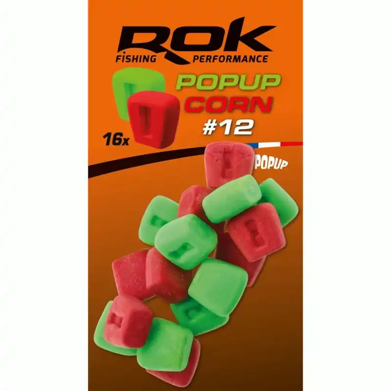 Offre Limitée POPUP CORN _12 – RED+GREEN ROK FISHING PERFORMANCE