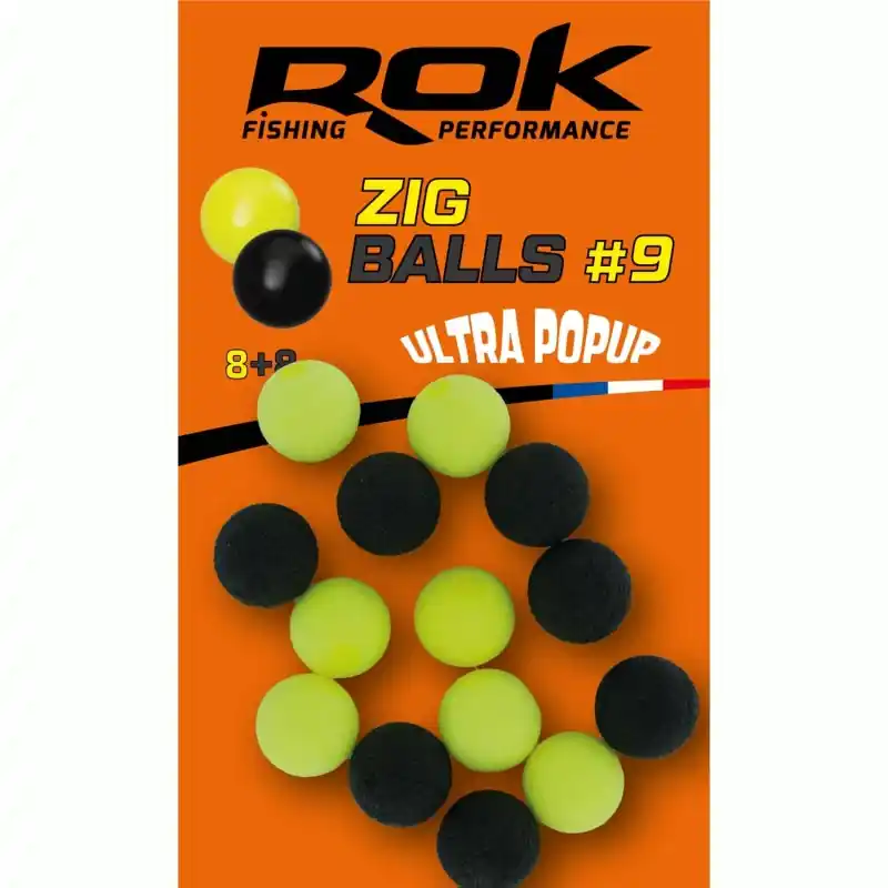 Petit Prix ZIG BALL _9 – YELLOW+BLACK ROK FISHING PERFORMANCE