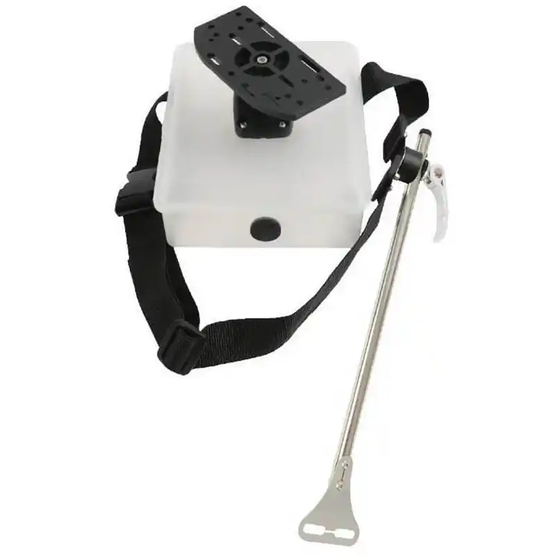 Support de sonde Télescopique Pike‘n Bass Float tube avec boite pour échosondeur Vente Flash