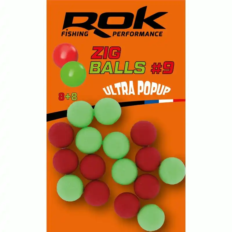 Prix Promo ZIG BALL _9 – RED+GREEN ROK FISHING PERFORMANCE