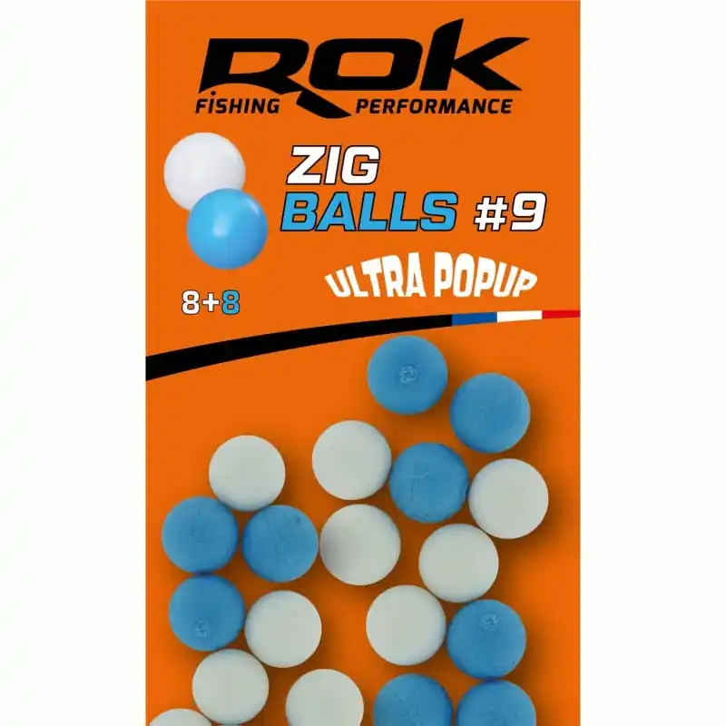 ZIG BALL _9 – WHITE+BLUE ROK FISHING PERFORMANCE Offre Du Jour