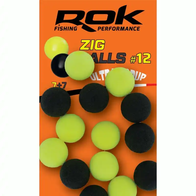 Produit De Marque ZIG BALL _12 – YELLOW+BLACK ROK FISHING PERFORMANCE
