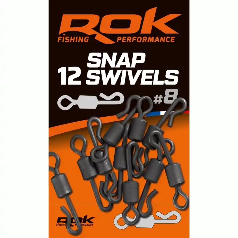 Promotion Saisonnière SNAP SWIVELS _8 – EMERILLON SWIVELS ROK FISHING PERFORMANCE