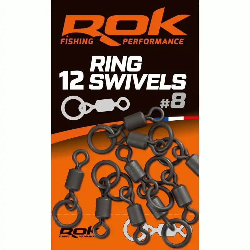 RING SWIVELS _8 – EMERILLON ANNEAU LIBRE ROK FISHING PERFORMANCE Meilleur Choix