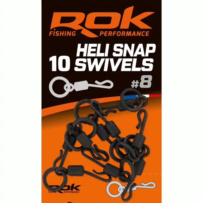 HELI SNAP SWIVELS _8 – EMERILLON ANNEAU LIBRE ROK FISHING PERFORMANCE Satisfait Ou Remboursé