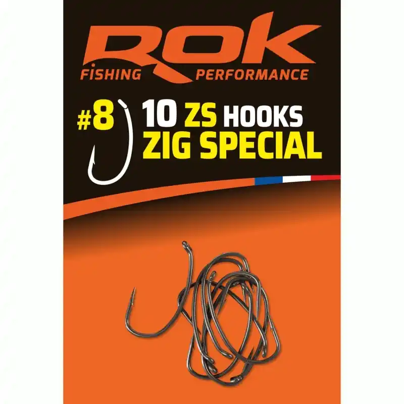 ZS _8 – ZIG SPECIAL HOOKS _8 – ZS – HAMECONS ZIG _8 ROK FISHING PERFORMANCE Vente Flash
