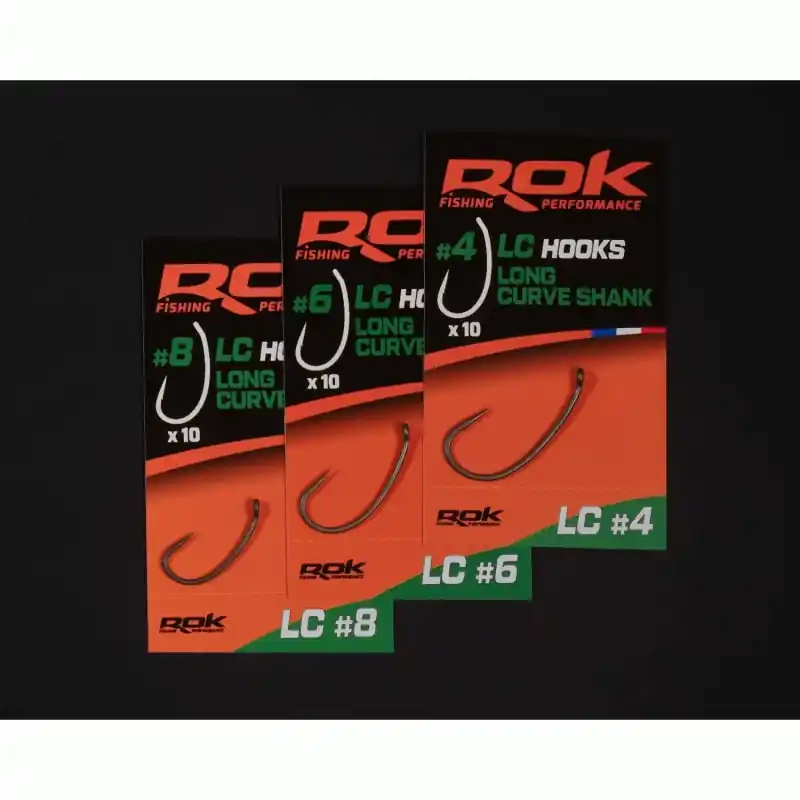 LC _4 – LONG CURVE SHANK HOOKS _4 – HAMECONS LONG CURVE SHANK _4 ROK FISHING PERFORMANCE Acheter En Ligne