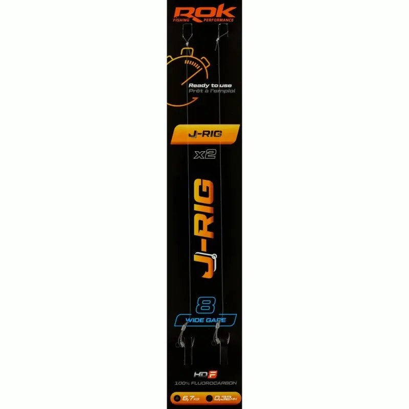 Offre Exclusive J-RIG WG _8 – 2X PACK LOT DE 2X MONTAGES J-RIG WIDE GAPE _8 ROK FISHING PERFORMANCE