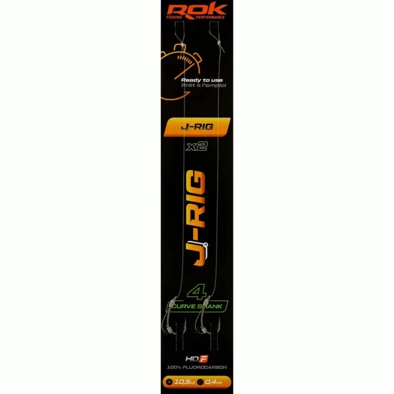 Populaire J-RIG CS _4 – 2X PACK LOT DE 2X MONTAGES J-RIG CURVE SHANK _4 ROK FISHING PERFORMANCE