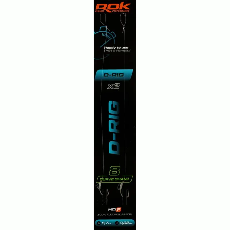 Offre Spéciale D-RIG CS _6 – 2X PACK LOT DE 2X MONTAGES D-RIG CURVE SHANK _6 ROK FISHING PERFORMANCE