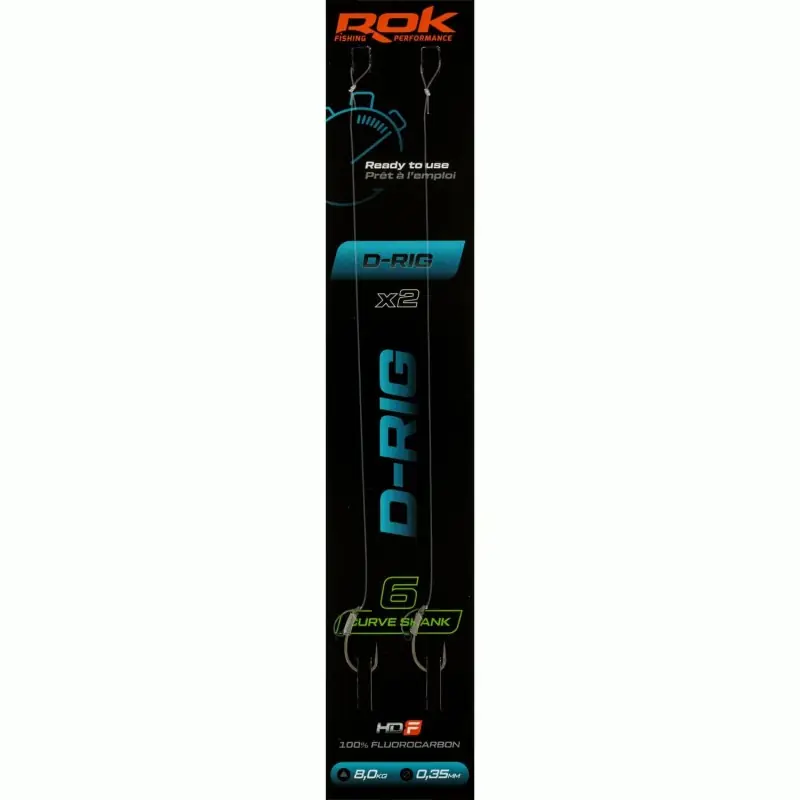 D-RIG CS _4 – 2X PACK LOT DE 2X MONTAGES D-RIG CURVE SHANK _4 ROK FISHING PERFORMANCE Promotion