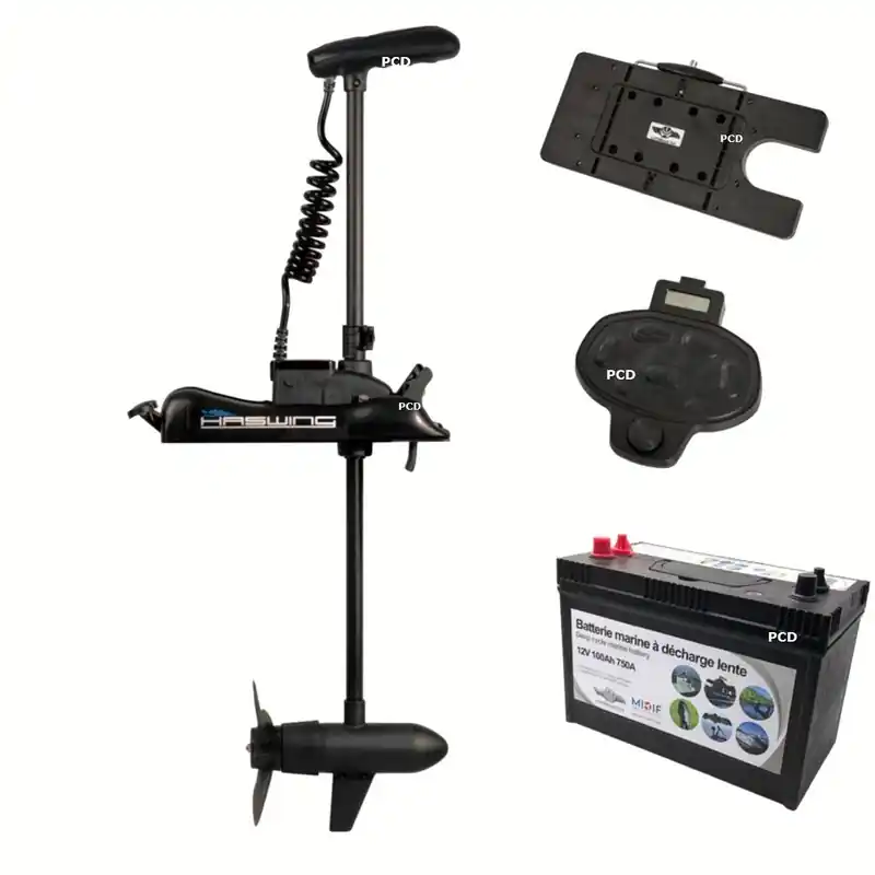 Commander Vite Pack Moteur Electrique Haswing Cayman-B 55lbs GPS G 1.6 Avec Batterie Marine