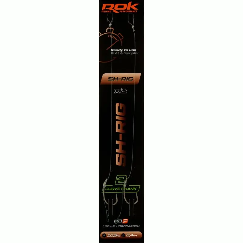 Commander Maintenant SH-RIG CS _2 – 2X PACK LOT DE 2X MONTAGES SH-RIG CURVE SHANK _2 ROK FISHING PERFORMANCE