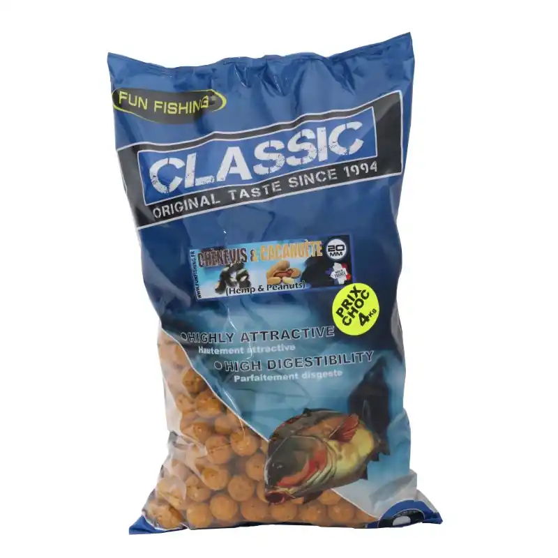 CLASSIC – BOUILLETTES – 4KG – 20MM – CHENEVIS CACAHUETE FUN FISHING Remise