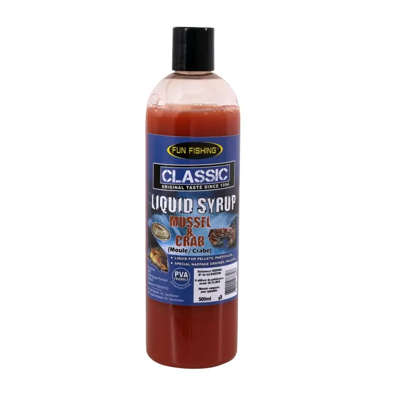 CLASSIC – LIQUID SYRUP – 480ML – MOULE CRAB FUN FISHING Top Vente