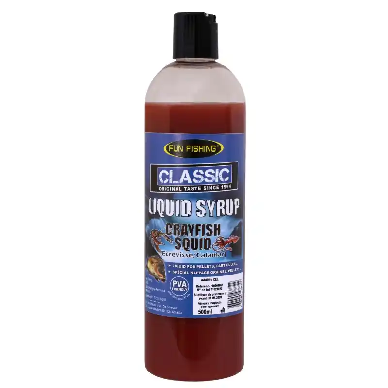 CLASSIC – LIQUID SYRUP – 480ML – ECREVISSE CALAMAR FUN FISHING Meilleur Choix
