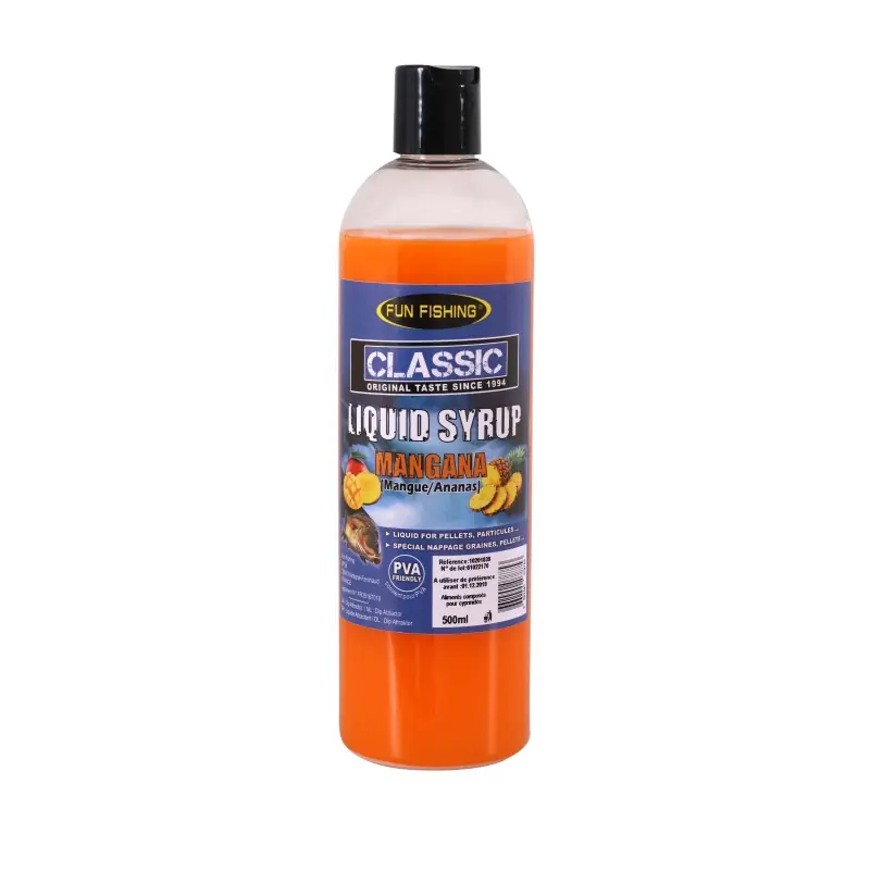 Vente Directe CLASSIC – LIQUID SYRUP – 480ML – MANGANA FUN FISHING