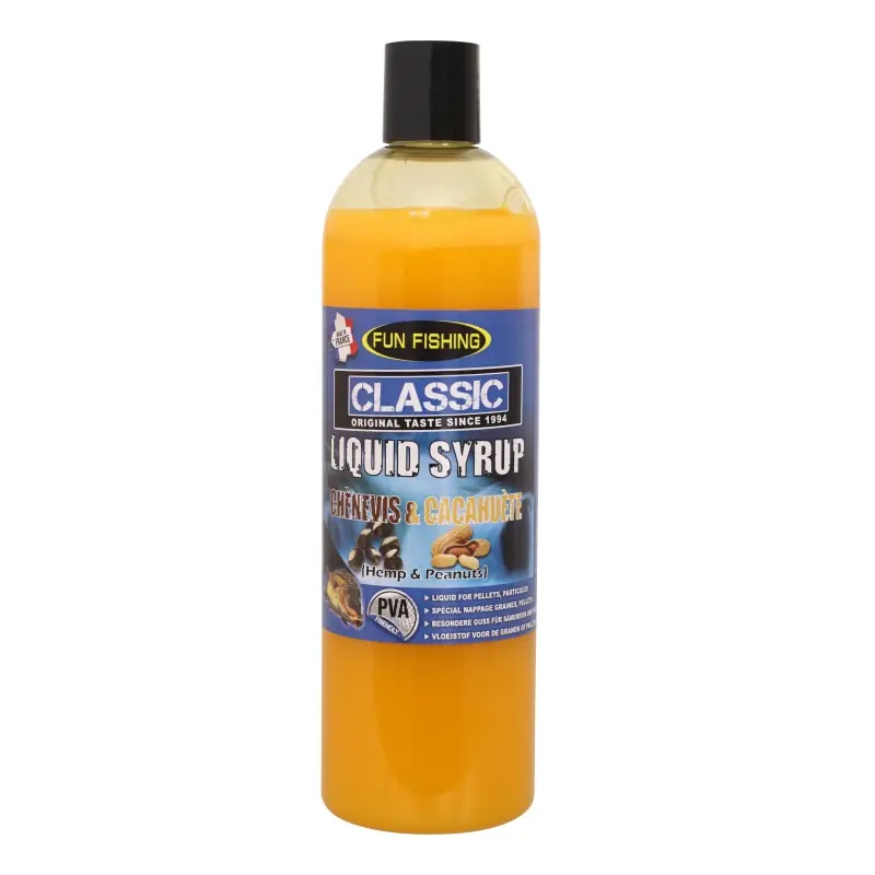 Expédition Rapide CLASSIC – LIQUID SYRUP – 480ML – CHENEVIS CACAHUETE FUN FISHING