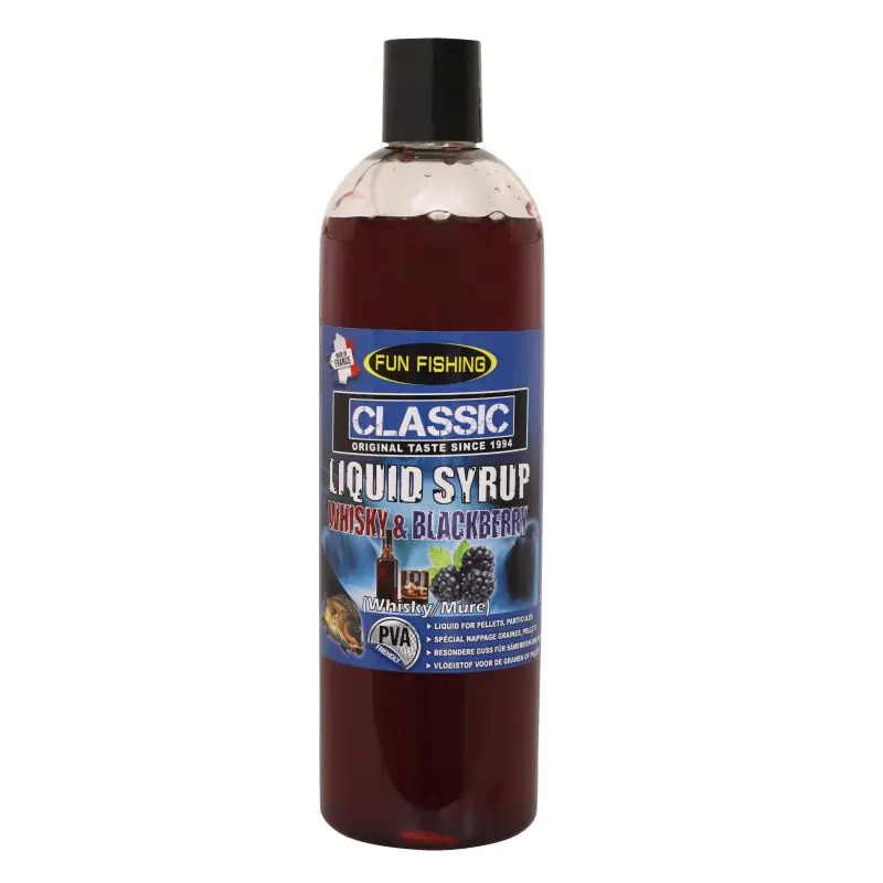 CLASSIC – LIQUID SYRUP – 480ML – WHISKY BLACKBERRY FUN FISHING Satisfait Ou Remboursé