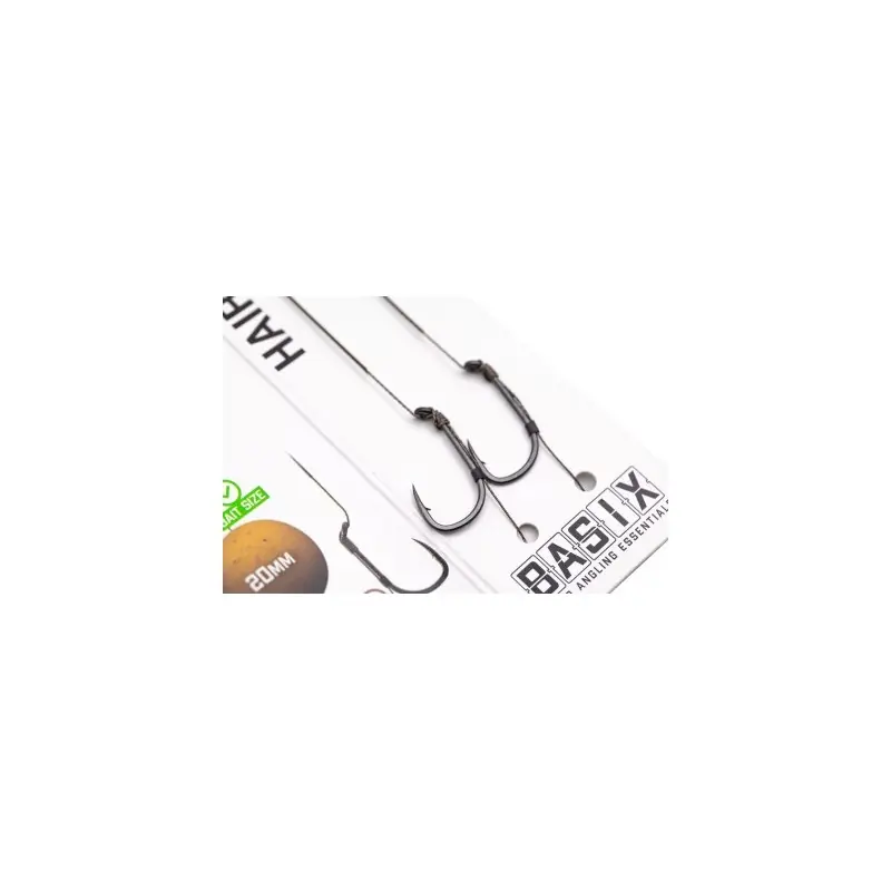 BASIX HAIR RIGS WIDE GAPE KORDA 8 18lb Soldes