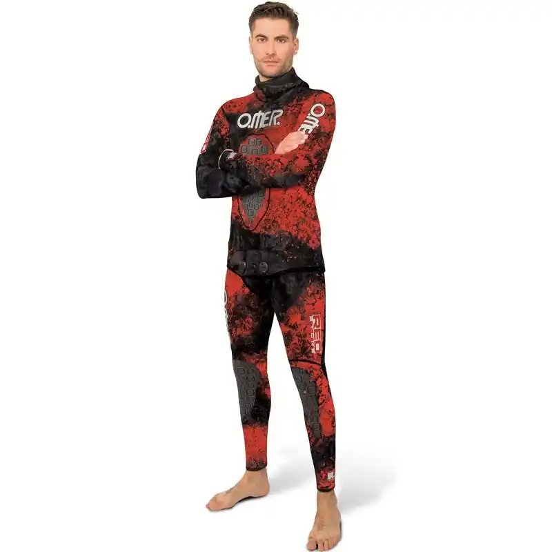 Combinaison chasse sous marine Omer Red Stone 5 mm Nouveauté