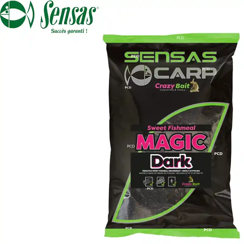 AMORCE SENSAS BIG BAG GROUNDBAIT SWEET FISHMEAL MAGIC DARK 2KG Affaire À Saisir