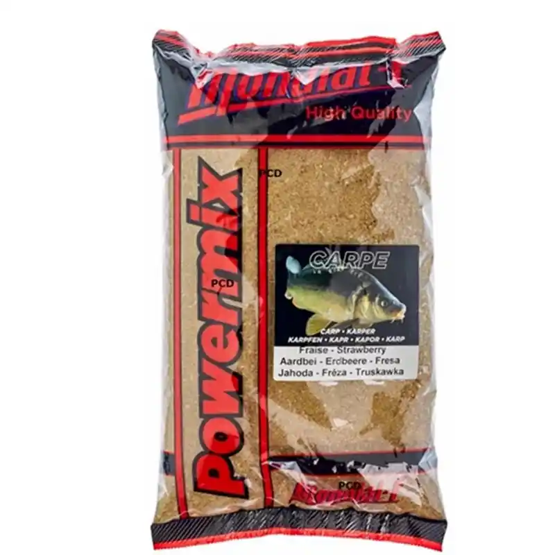 Amorce Powermix Mondial-F Carp Strawberry 1KG Usine Directe