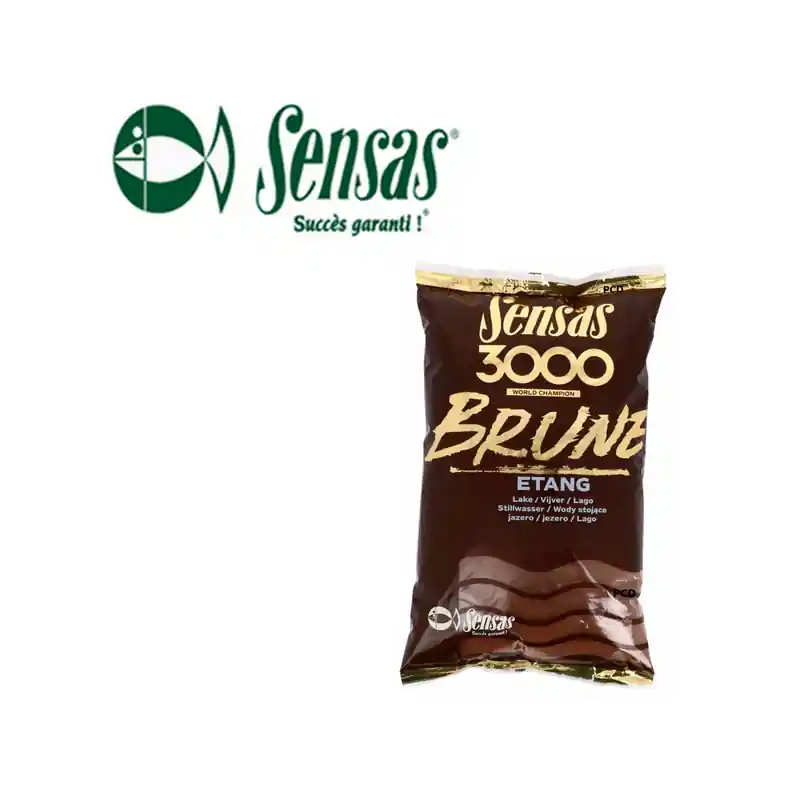 AMORCE SENSAS 3000 BRUNE ETANG 1KG Prix Bas