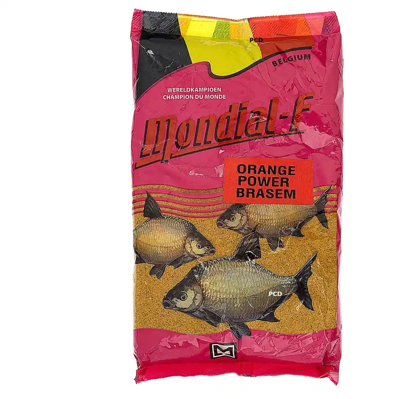 Amorce Brèmes Mondial-F Orange Power Brasem 1kg Dernier Modèle