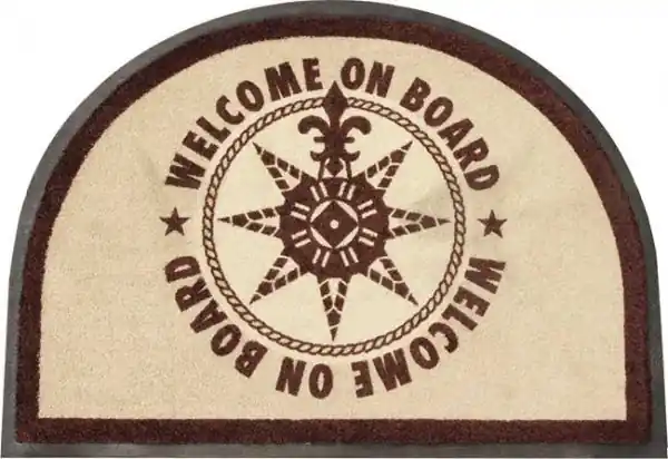 Remise Tapis d‘entrée Marine Business – Collection Welcome On Board – Marron