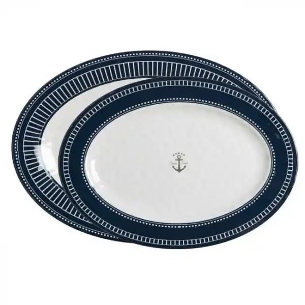 Plateaux ovales Marine Business – Collection Sailor Soul – 2 Pièces Remise