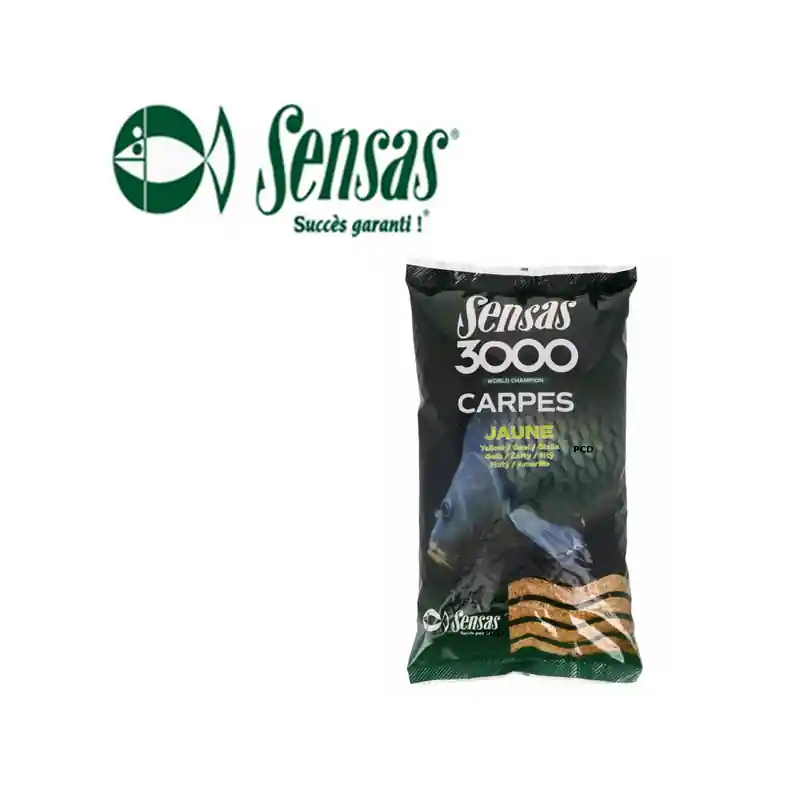 AMORCE SENSAS 3000 CARPES JAUNE 1KG Nouveauté