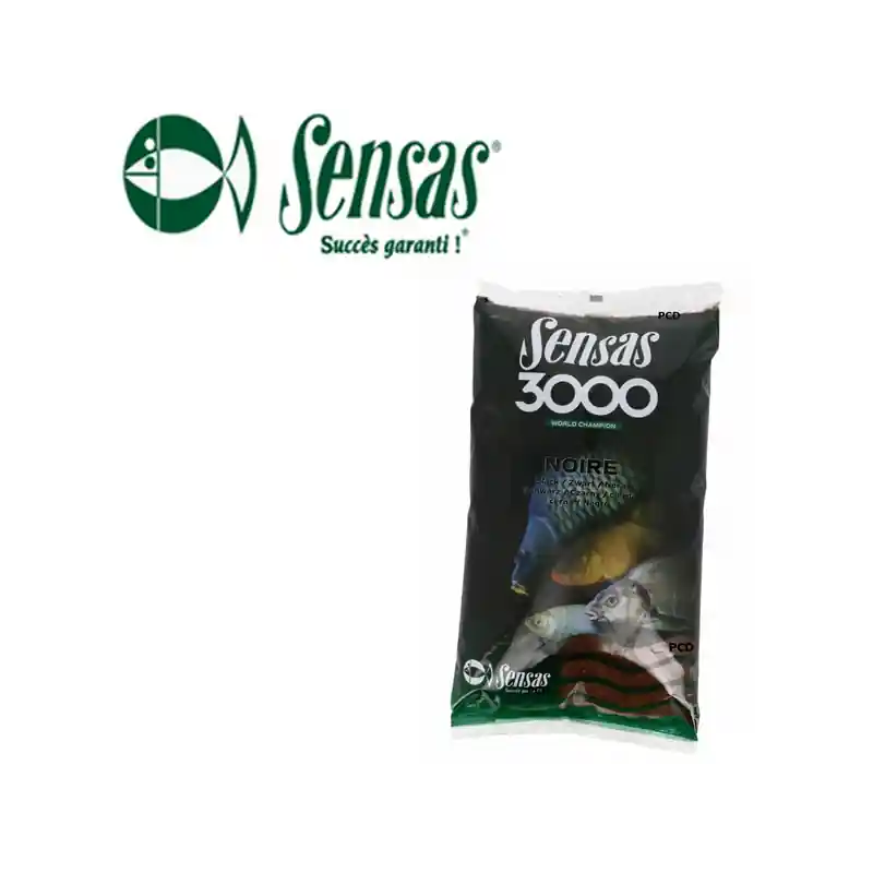 AMORCE SENSAS 3000 NOIRE 1KG Vente Directe