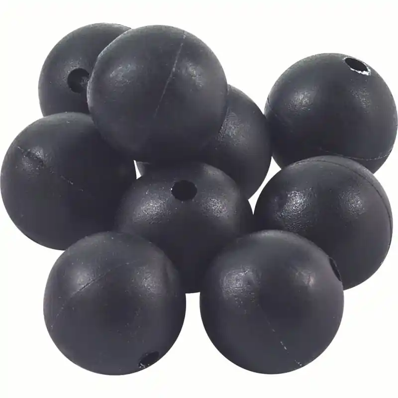 RUBBER BEADS Ø8 BLACK – PERLES SOFTS Ø8 NOIRES ROK FISHING PERFORMANCE Prix Cassé