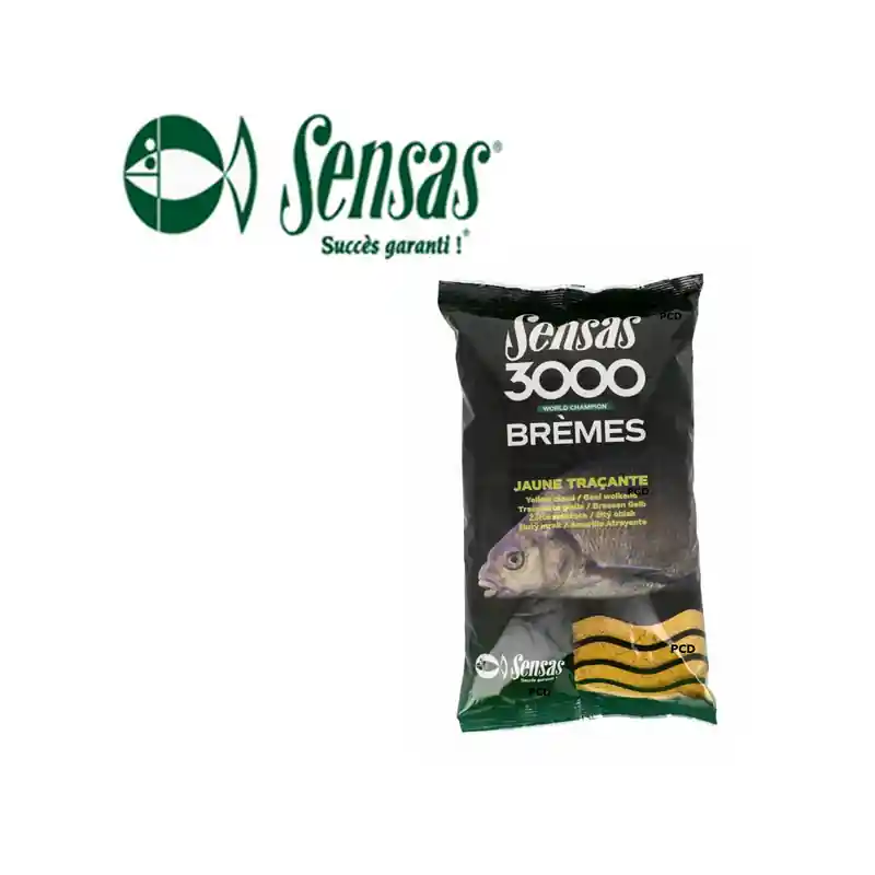 AMORCE SENSAS 3000 BREMES JAUNE TRACANTE 1KG Achat Immédiat