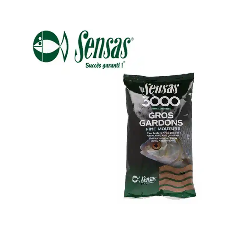 AMORCE SENSAS 3000 GROS GARDONS FINE MOUTURE 1KG Petit Prix