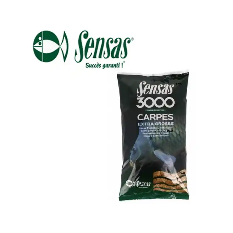 AMORCE SENSAS 3000 CARPES EXTRA GROSSE 1KG Bon Plan