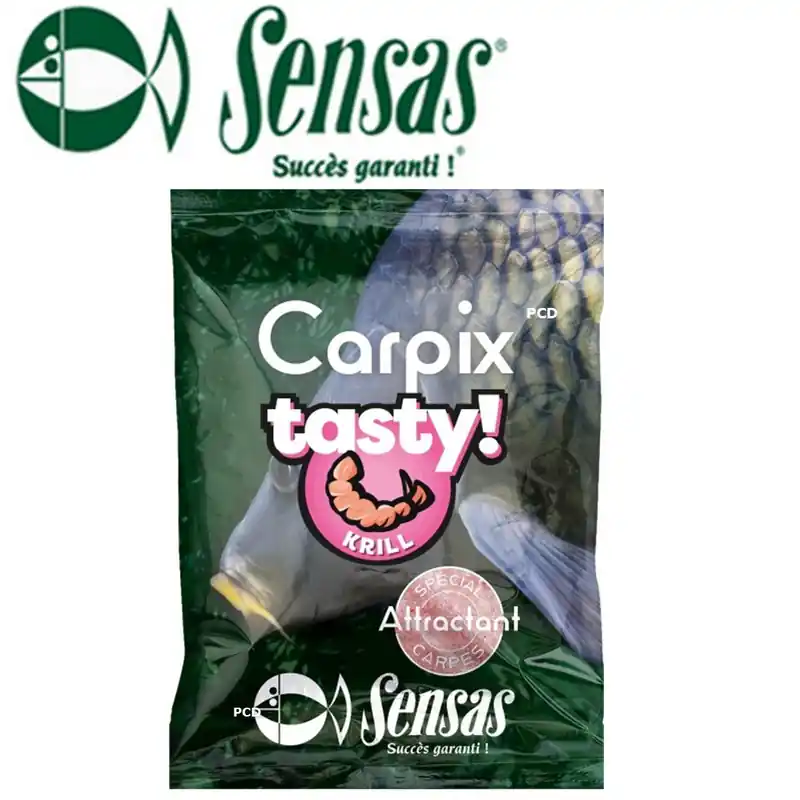 ADDITIF SENSAS CARPIX TASTY KRILL ORANGE 300G Dernière Chance