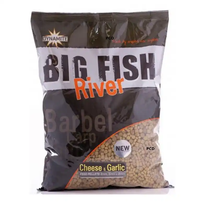Paiement Sécurisé Mix Pellets Dynamite Baits Big Fish River Cheese & Garlic Pellets 1KG800