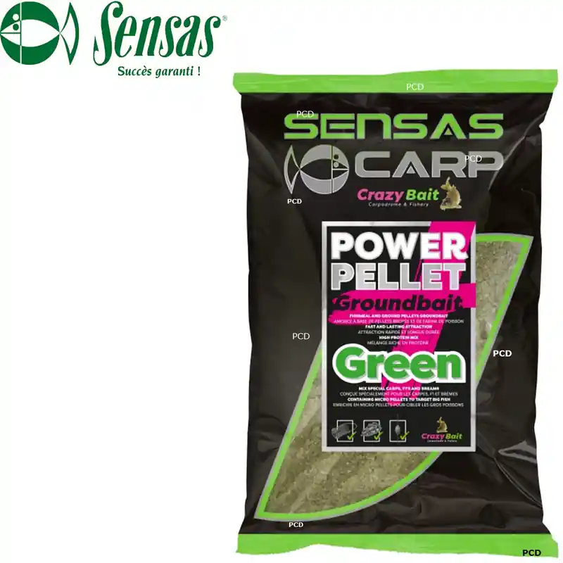 Achetez Aujourd&rsquo;hui AMORCE SENSAS BIG BAG GROUNDBAIT UK POWER PELLETS PLUS GREEN 2KG