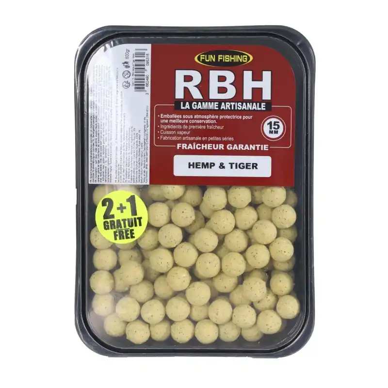 RBH BOILIES 800GR – 15MM – CRAB SQUID FUN FISHING Vente Flash