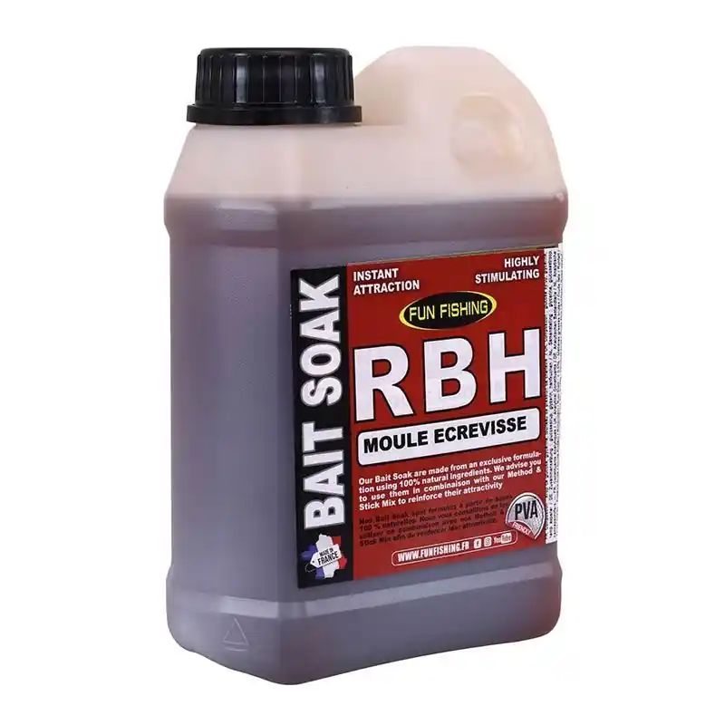 RBH BAIT SOAK SYSTEM – 1L – MOULE ECREVISSE FUN FISHING Dernière Chance