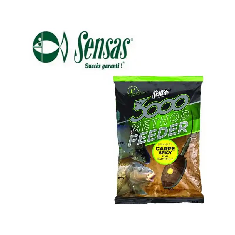 AMORCE SENSAS 3000 METHOD FEEDER CARPE SPICY 1KG Offre Limitée